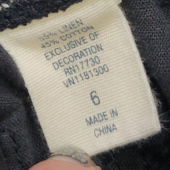 Converse One Star Women's Size 6 Linen & Cotton Cargo Skater Midi Skirt - Picture 8 of 8